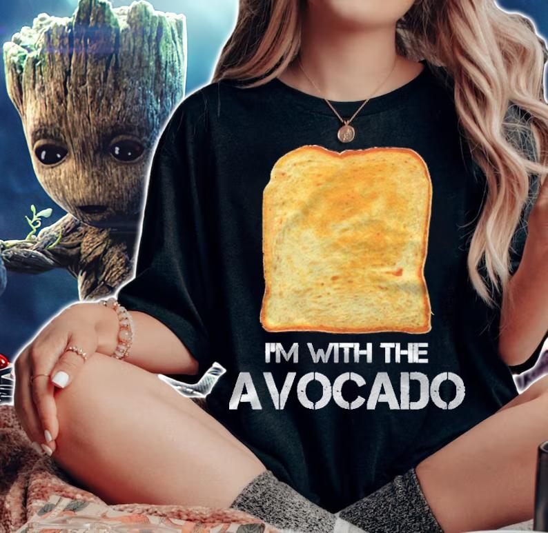 Im With The Avocado Toast Halloween Costume Funny Shirt