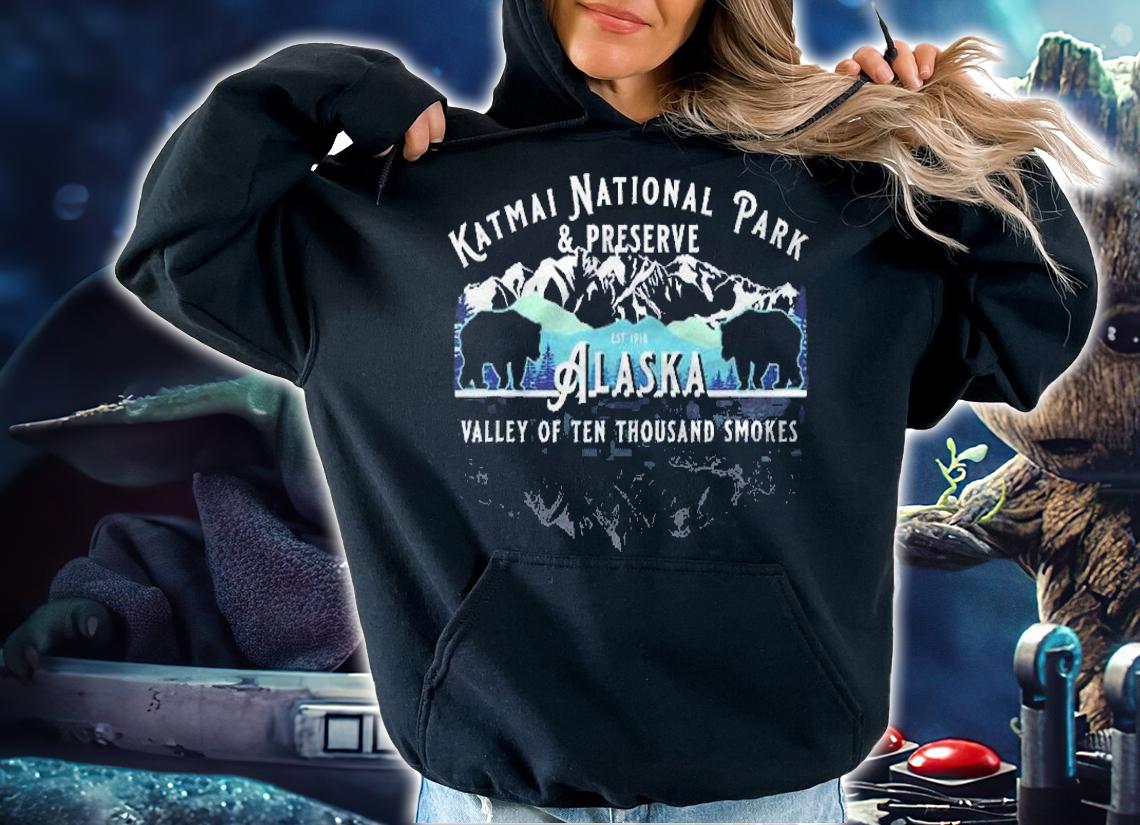 Katmai National Park & Preserve Alaska Bear Watching Salmon Shirt hoodie
