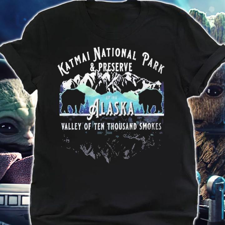 Katmai National Park & Preserve Alaska Bear Watching Salmon Shirt shirt