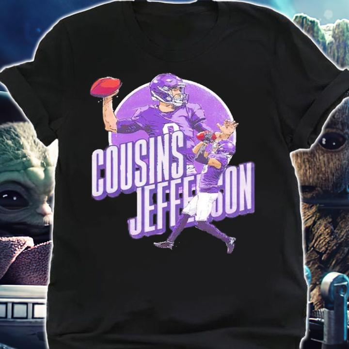Kirk Cousins And Justin Jefferson Minnesota Connection Football Shirt shirt