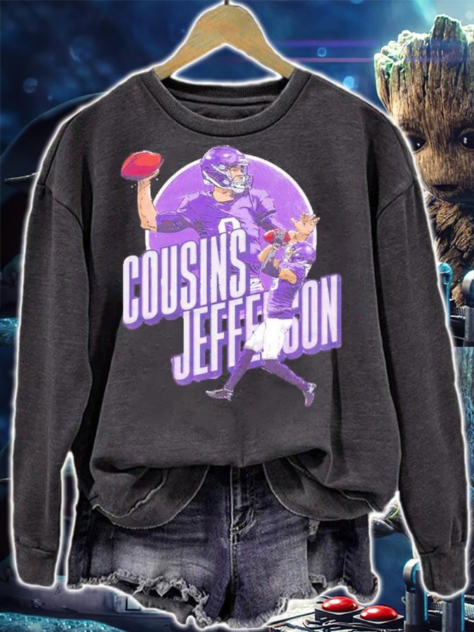 Kirk Cousins And Justin Jefferson Minnesota Connection Football Shirt sweatshirt