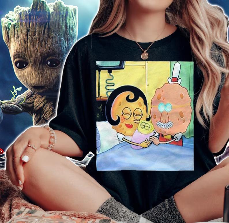 Mom And Dad Cookies Spongebob Parents Memes Shirt woman shirt