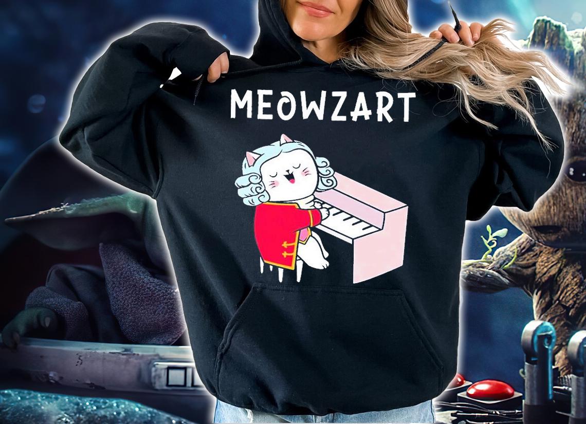 Piano L1 Cat Meowzart T-Shirt hoodie