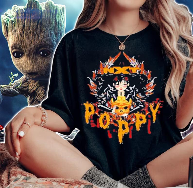 Poppy X Triple H Gold Skull NXT Shirt woman shirt