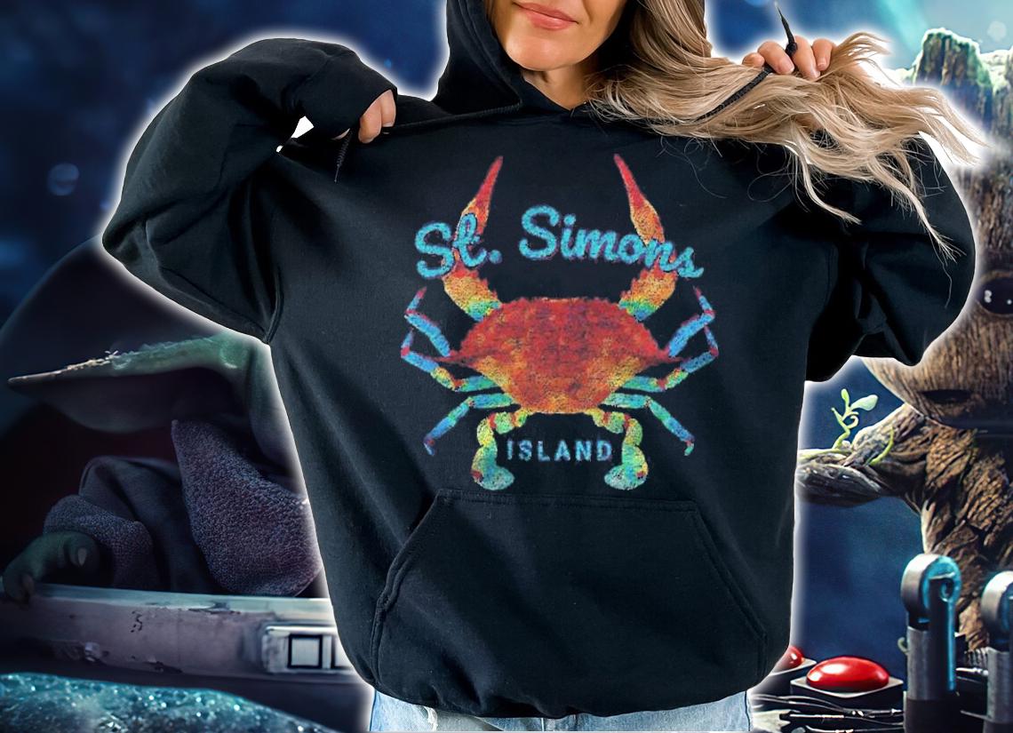 St. Simons Island Ga Blue Crab T-shirt hoodie