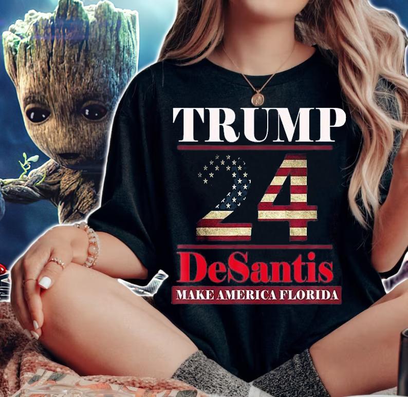 Trump Desantis 2024 Make America Florida - 24 Trump T-Shirt woman shirt