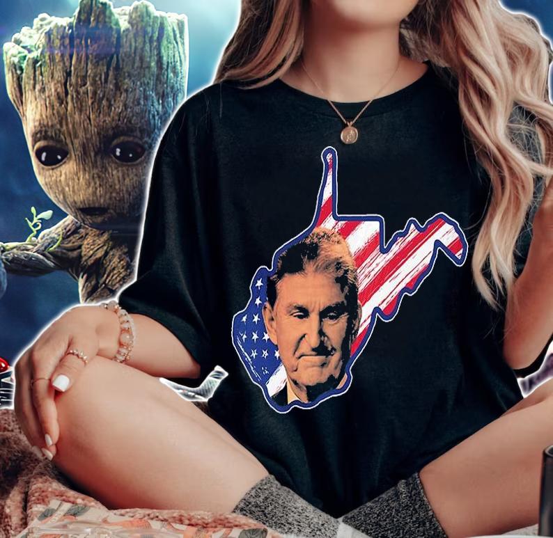 West Virginia Stars 'N Stripes Joe Manchin Political T-Shirt woman shirt