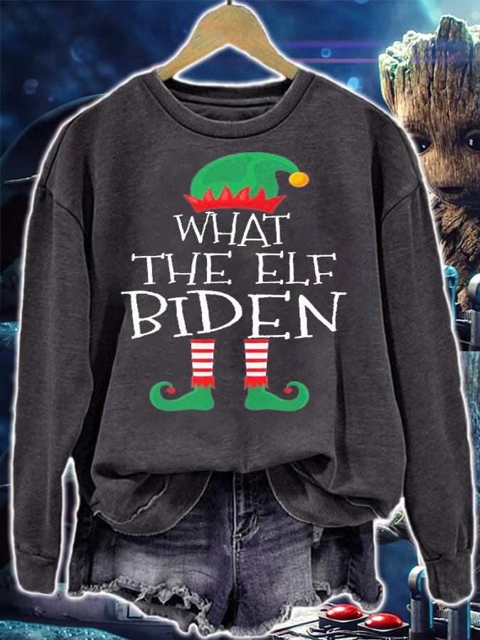 What The Elf Biden Matching Family Group Christmas T-Shirt sweatshirt