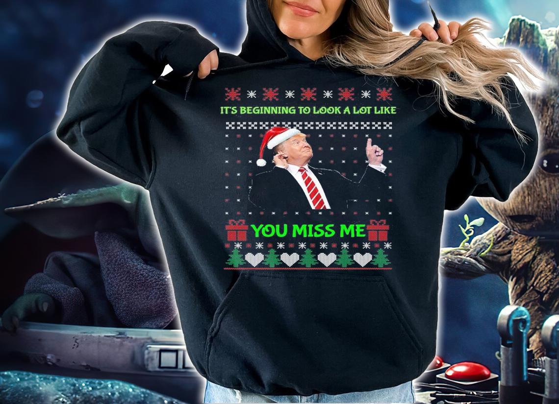 Trump Funny Conservative You Miss Me Ugly Christmas Sweater t-shirt hoodie