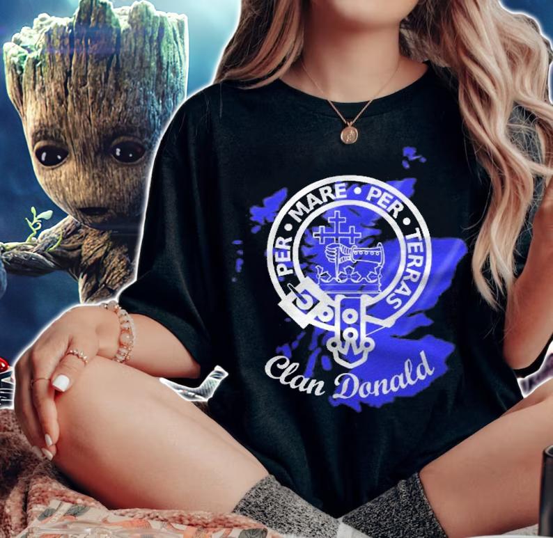 Donald Macdonald Scottish Clan Crest Badge Shirt woman shirt