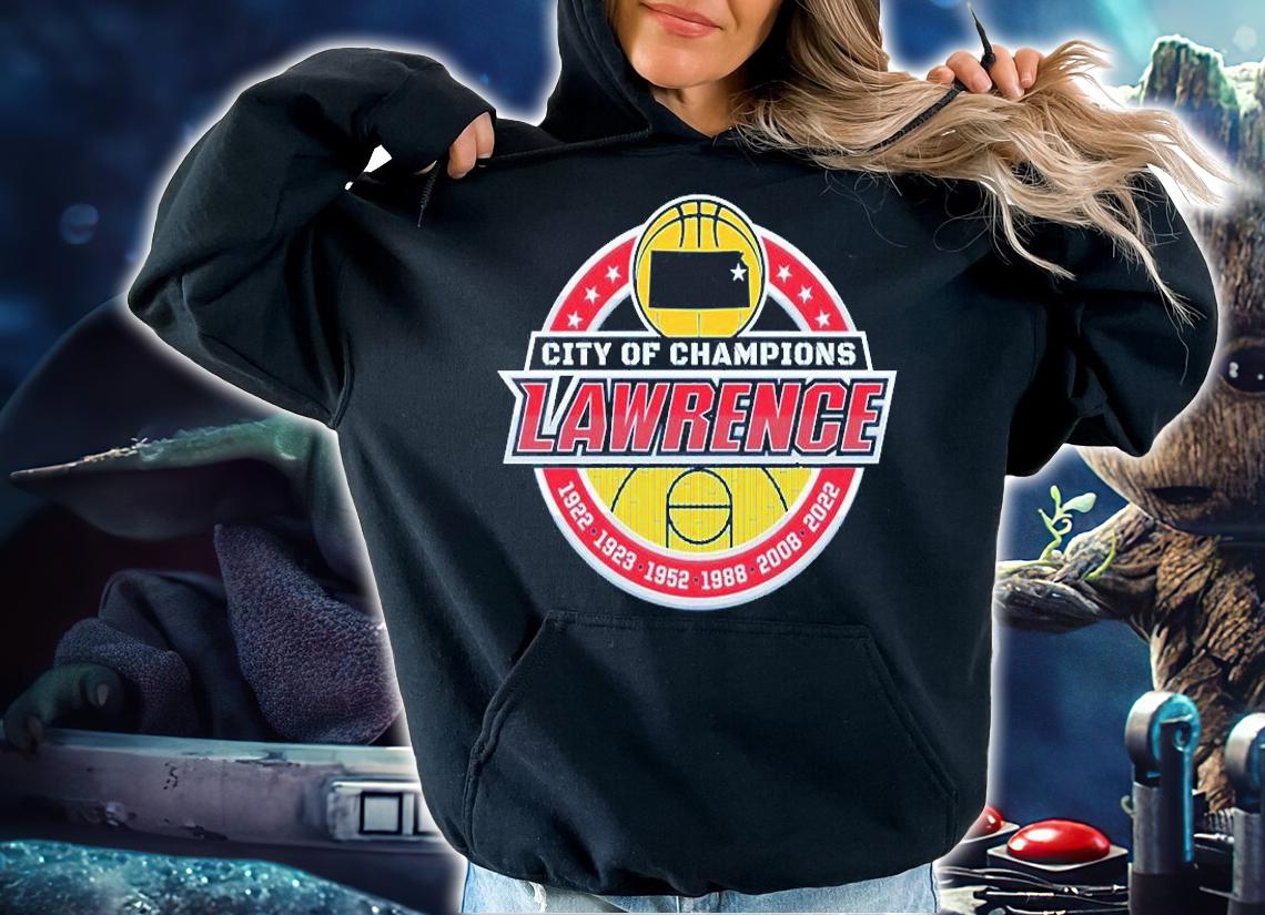 Lawrence City Of Champions Kansas College Basketball T-Shirt hoodie