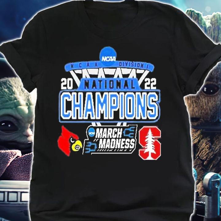 Louisville Vs Stanford NCAA Division I March Madness The Road To National Champions 2022 T-Shirt shirt