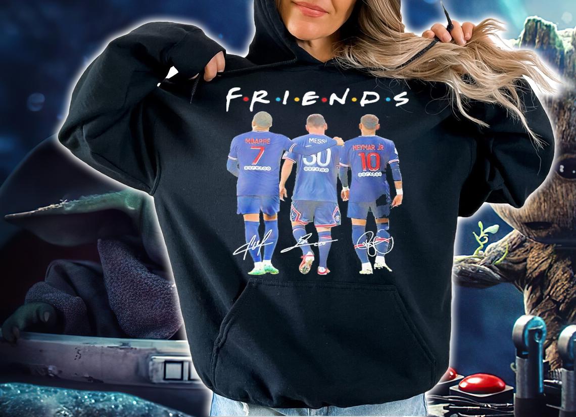 Mbappe Messi And Neymar Jr Friends Signatures Shirt