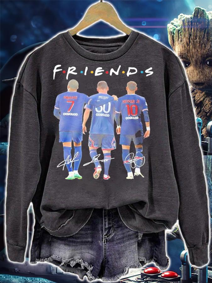 Mbappe Messi And Neymar Jr Friends Signatures Shirt