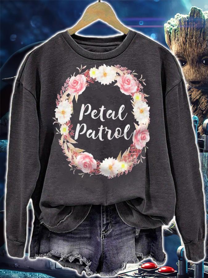Kids Petal Patrol For Flower Girls  Boho Wedding Shirt sweatshirt
