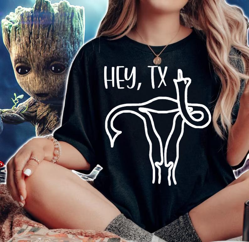 Pro Choice Her Body Her Choice Reproductive Right Anti TX Fuck T-Shirt