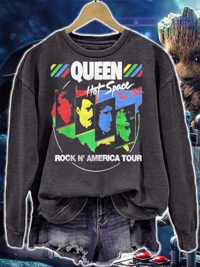 Queen Hot Space Raglan Baseball Shirt