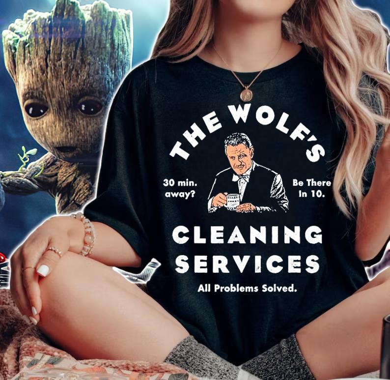 The Wolf's Cleaning Services All Problems Solved T-Shirt woman shirt