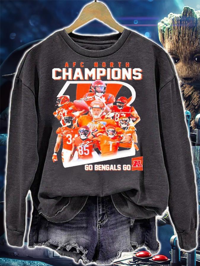Cincinnati Bengals 2022 Champion AFC North Division T-Shirt sweatshirt
