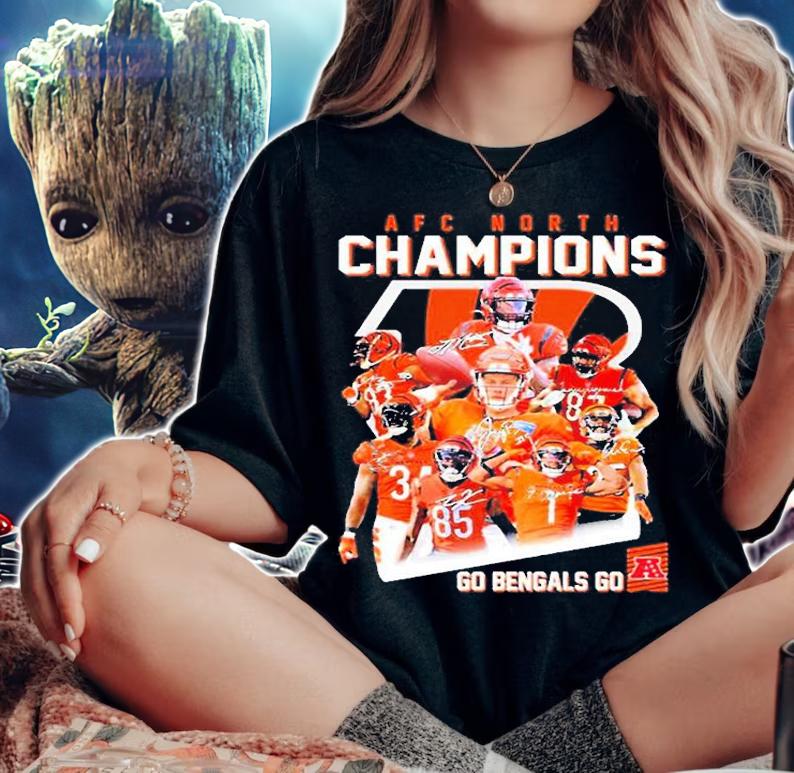 Cincinnati Bengals 2022 Champion AFC North Division T-Shirt woman shirt