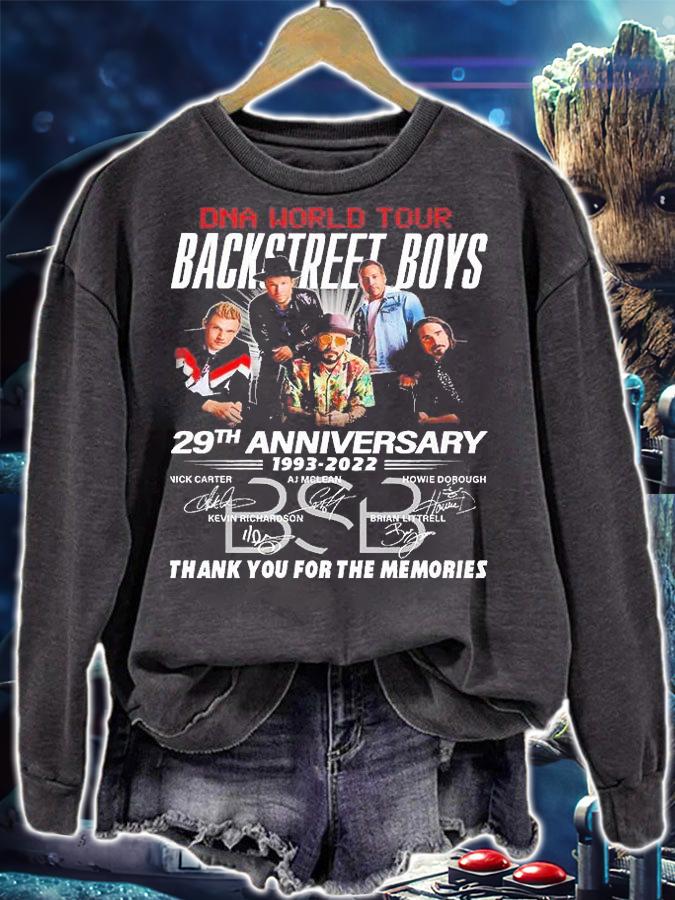 DNA World Tour Backstreet Boys 29th Anniversary 1993 2022 Thank You For The Memories Signature T-Shirt sweatshirt