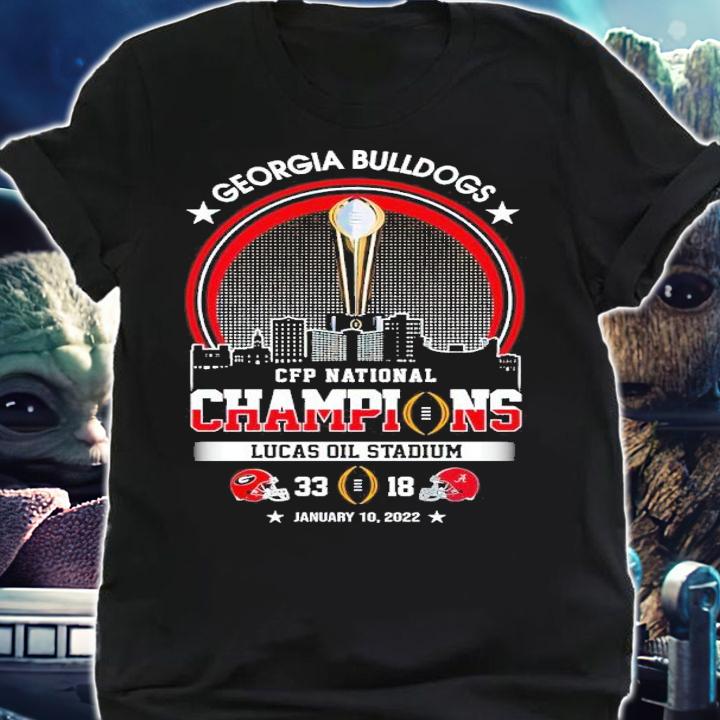 Georgia Bulldogs CFP National Champions Lucas Oil Stadium 33 18 Shirt shirt