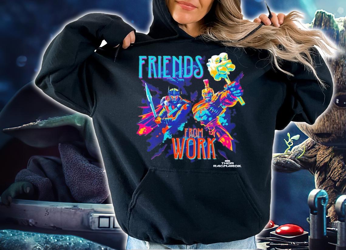 Marvel Thor Ragnarok Working Friends Neon Blast Shirt