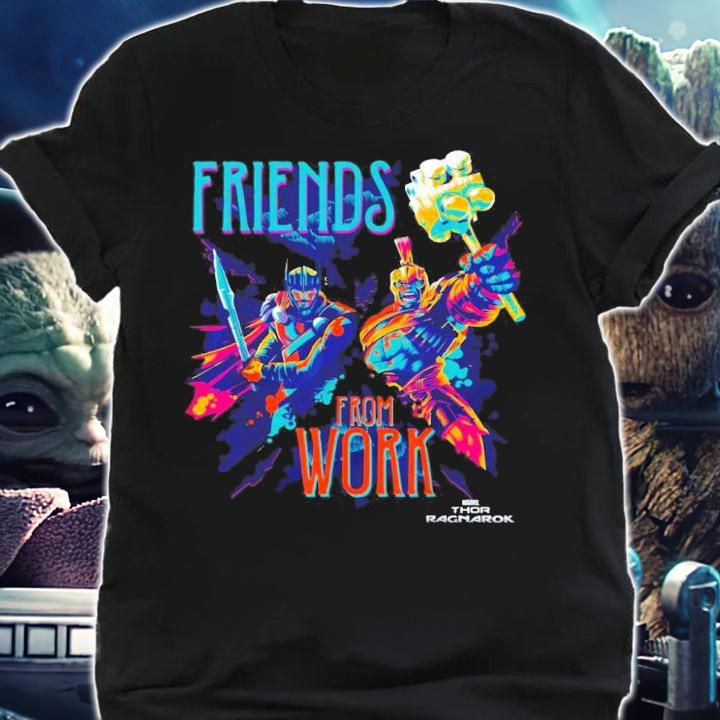 Marvel Thor Ragnarok Working Friends Neon Blast Shirt