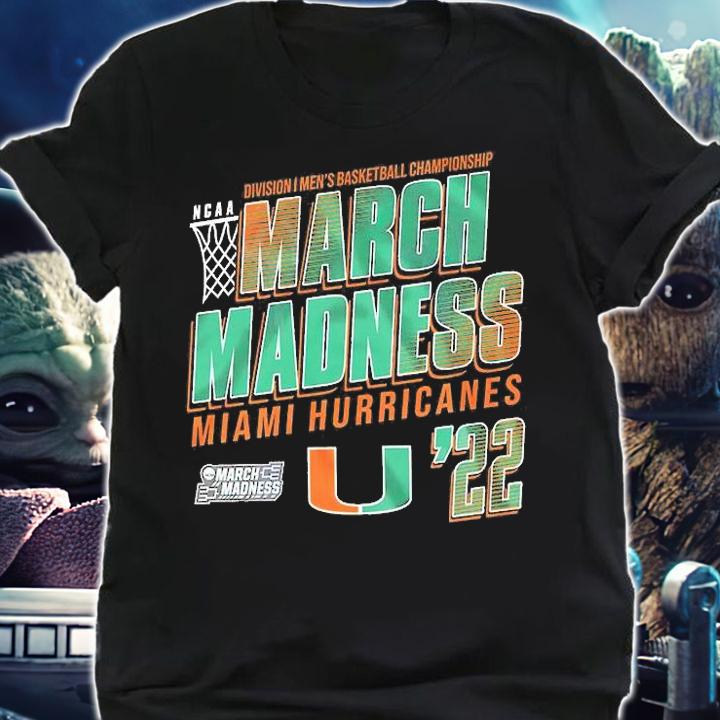 Miami Hurricanes NCAA Division I Men's Basketball Championship March Madness 2022 T-Shirt