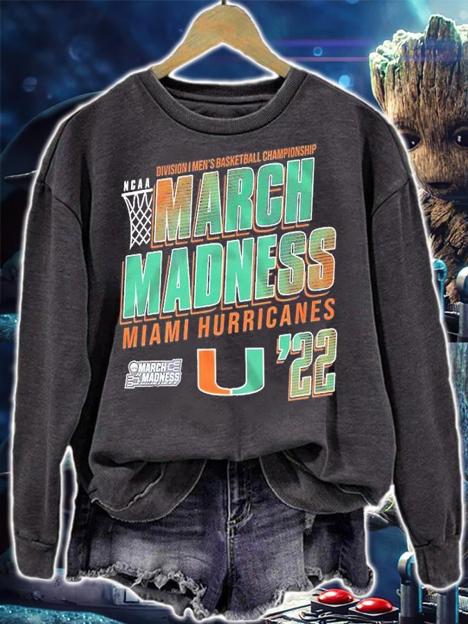 Miami Hurricanes NCAA Division I Men's Basketball Championship March Madness 2022 T-Shirt