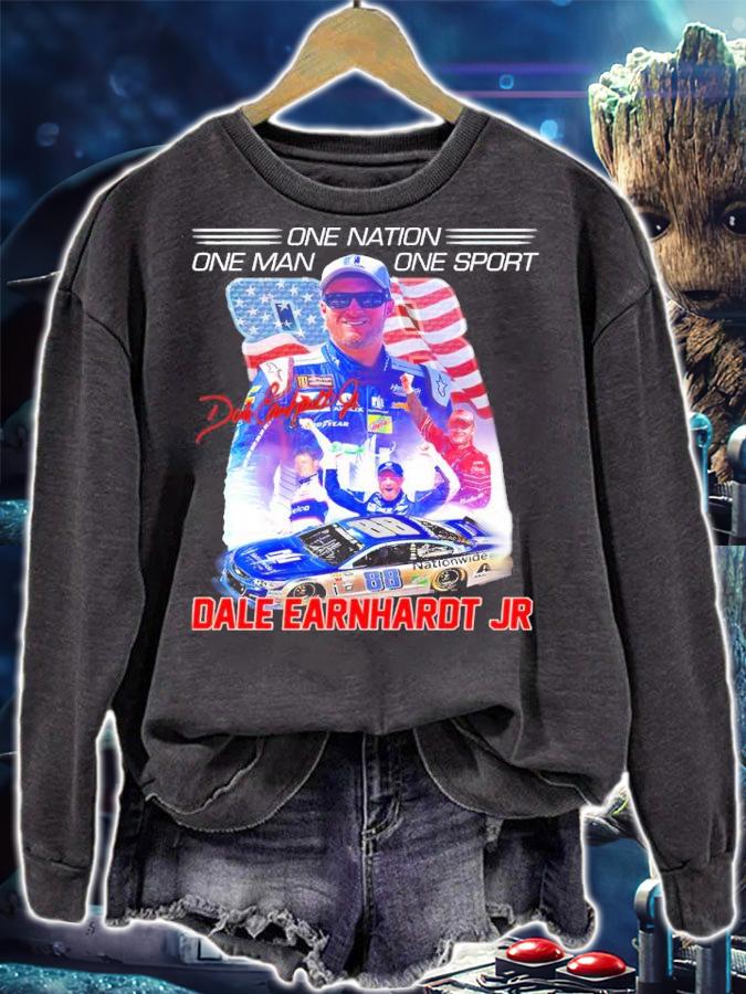 One Nation One Man One Sport Dale Earnhardt JR Shirt sweatshirt