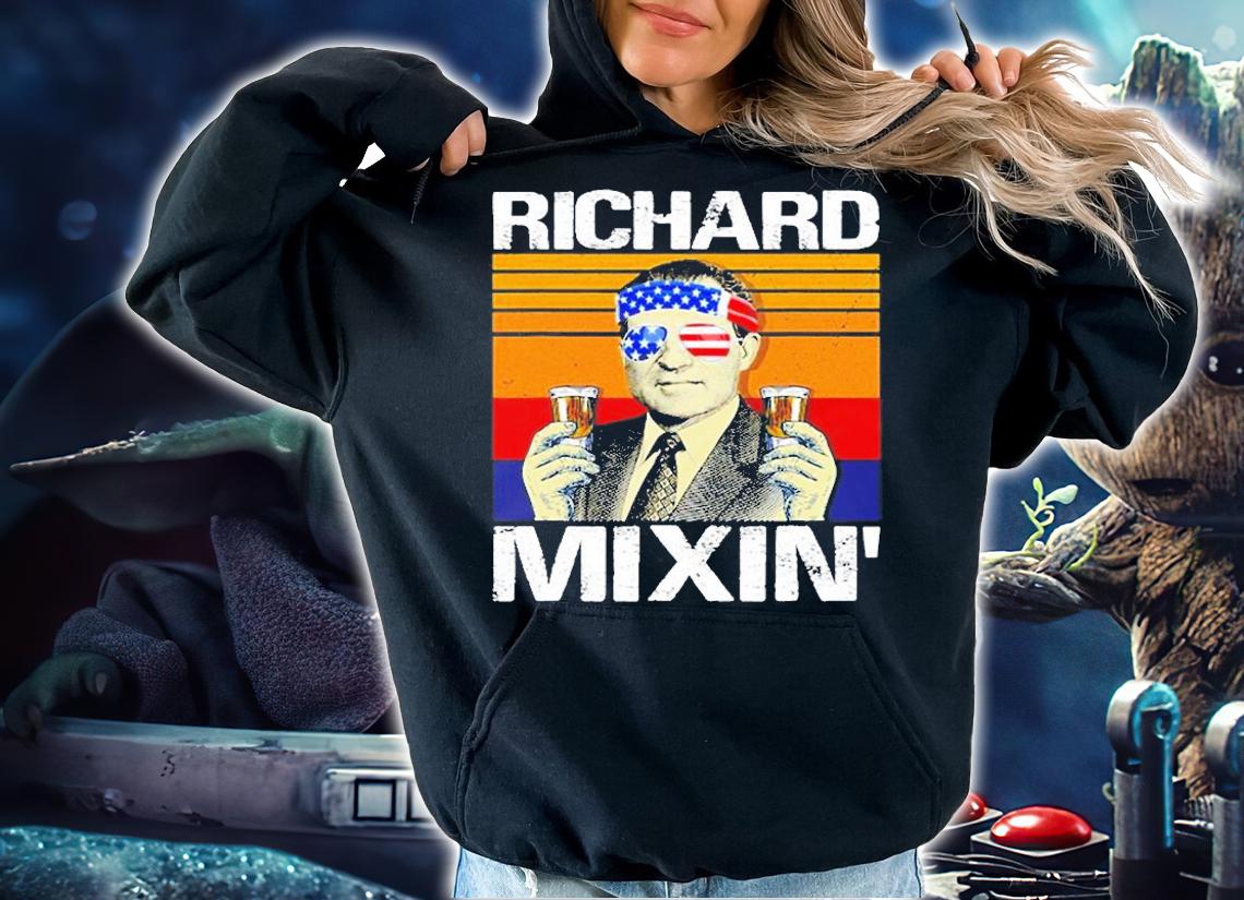 Richard Mixin 4Th Of July Funny Richard Nixon Drinking Party T-Shirt hoodie