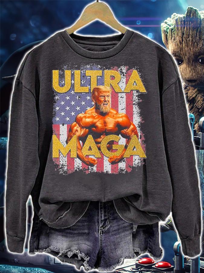 The Great Maga King - Maga King Trump 2024 Vintage T-Shirt sweatshirt