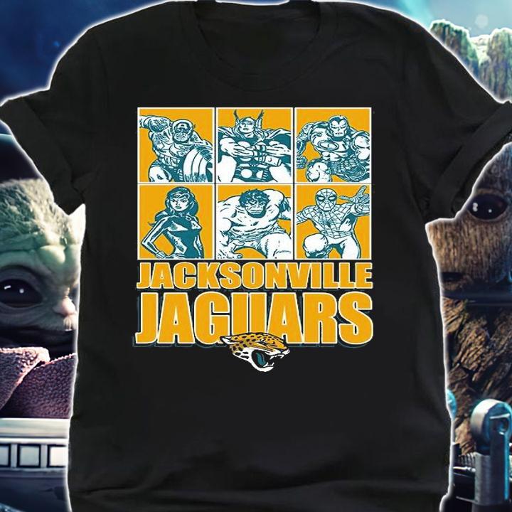 Jacksonville Jaguars Disney Marvel Avengers Line-Up shirt shirt