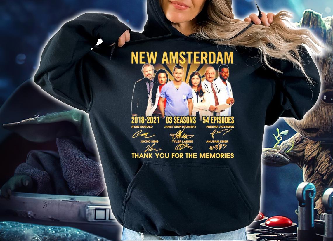 New Amsterdam 2018-2021 03 seasons 54 episodes signatures shirt hoodie