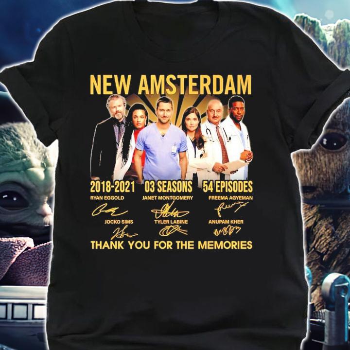 New Amsterdam 2018-2021 03 seasons 54 episodes signatures shirt shirt
