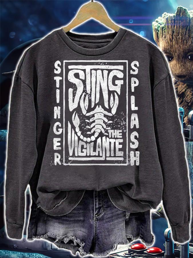 Wwe Sting Logo Box Graphic Shirt