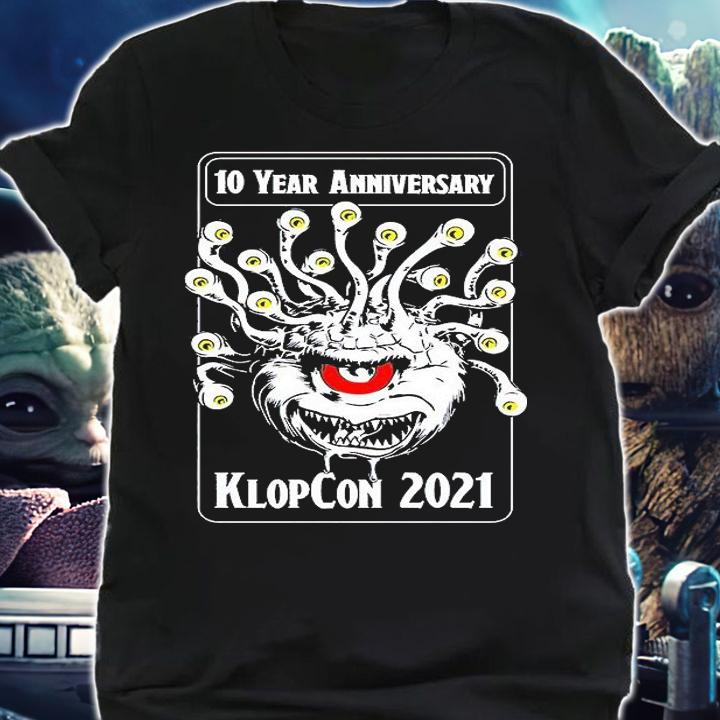 10 year anniversary Klopco 2021 T-shirt shirt