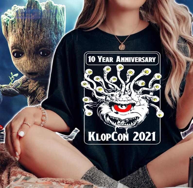 10 year anniversary Klopco 2021 T-shirt woman shirt