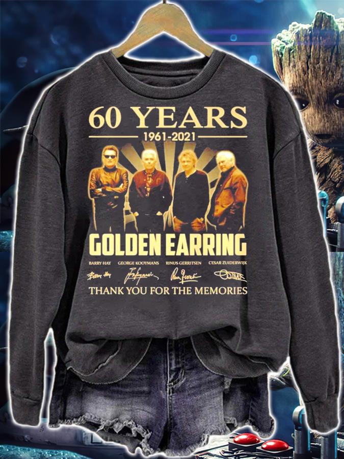 60 years 1961-2021 Golden Earring signature thank you for the memories shirt sweatshirt