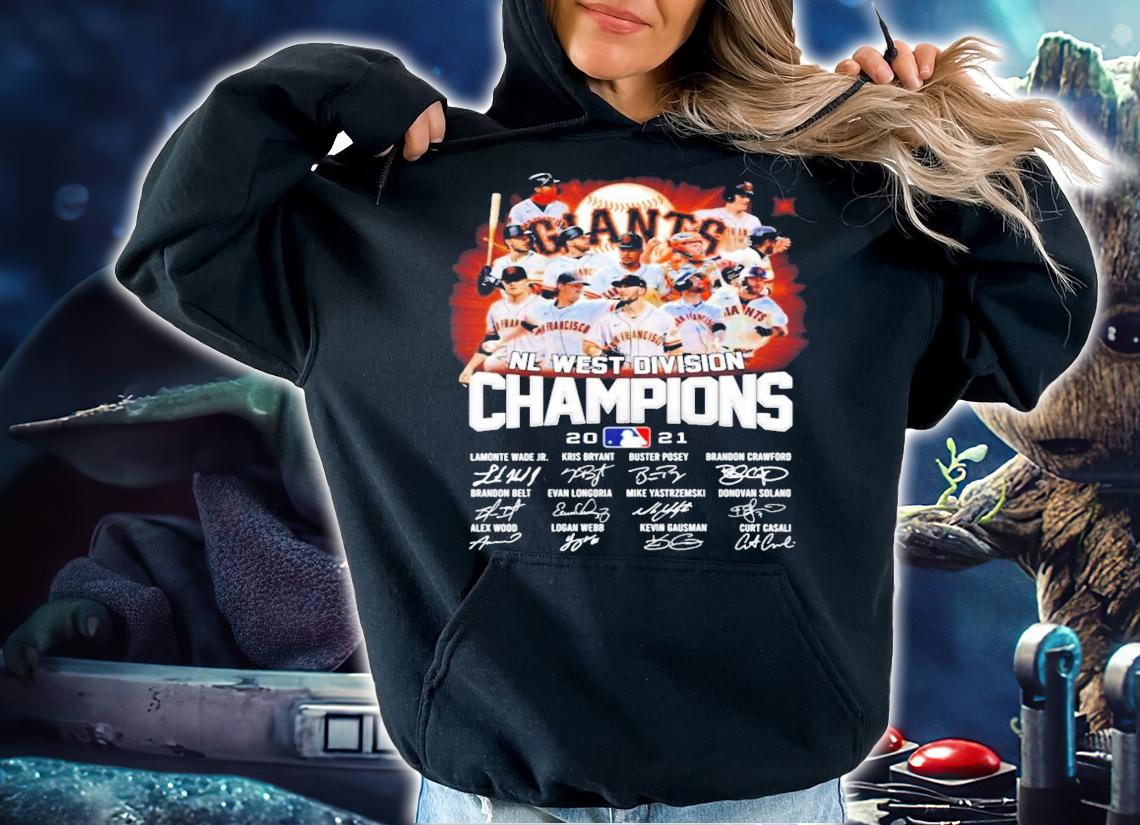 Giants NL West Division Champions 2021 signatures shirt