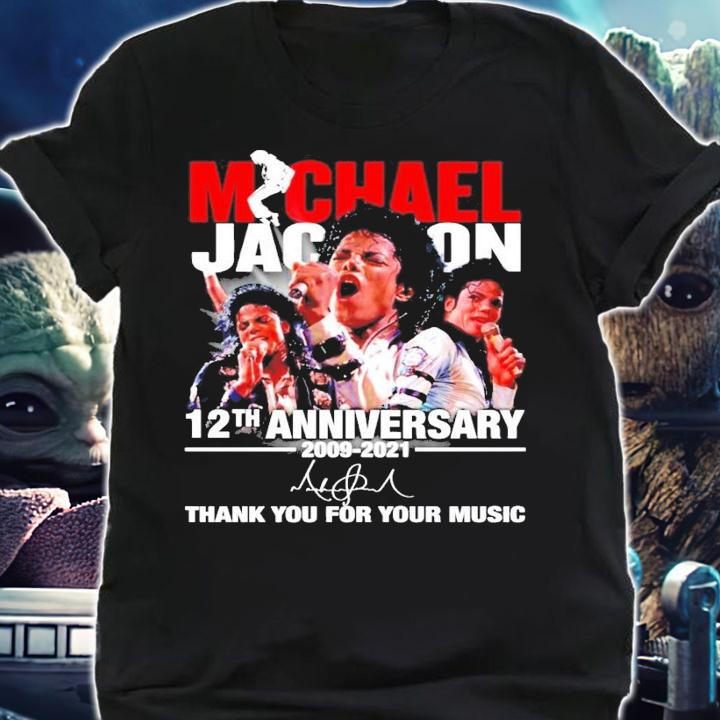 Michael Jackson 12th anniversary 2009-2021 signature shirt shirt