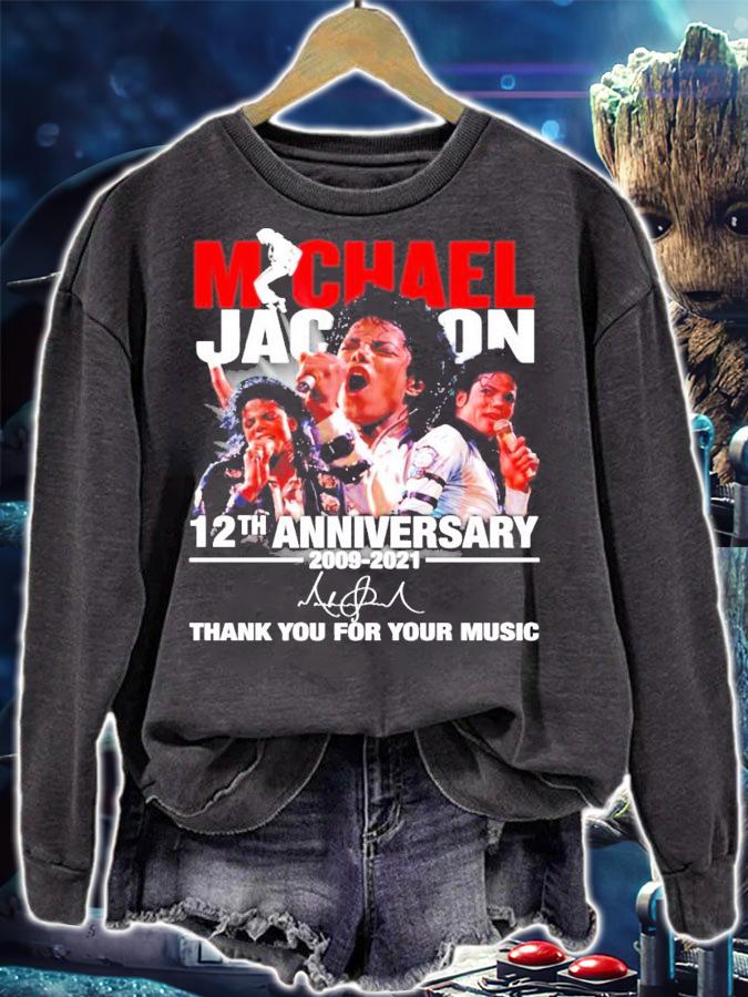 Michael Jackson 12th anniversary 2009-2021 signature shirt sweatshirt