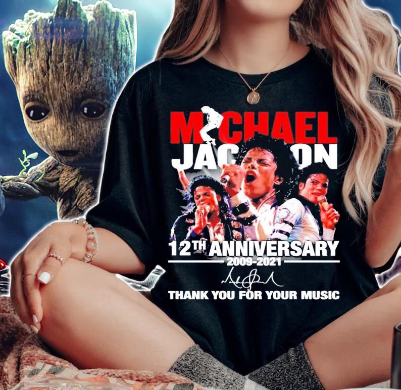 Michael Jackson 12th anniversary 2009-2021 signature shirt woman shirt