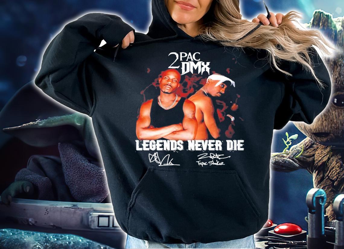 Trending 2PAC DMX Legends never die signature shirt t-shirt
