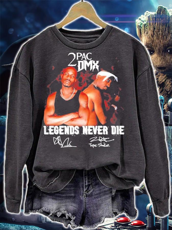 Trending 2PAC DMX Legends never die signature shirt t-shirt