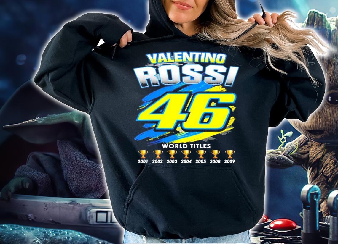 Valentino Rossi 46 world titles t-shirt