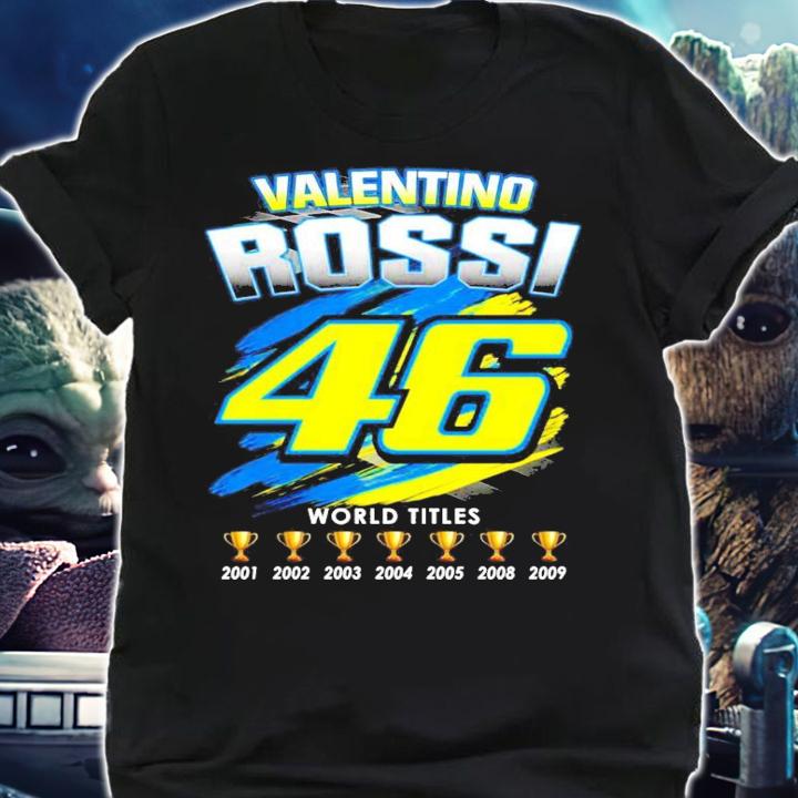 Valentino Rossi 46 world titles t-shirt