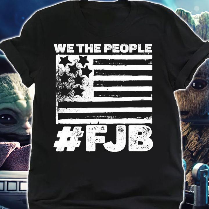 White Grunge FJB Pro America Flag T-Shirt shirt