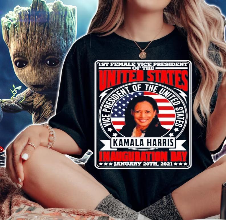 1 st female vice president of the United States vice president of the US Kamala Harris shirt